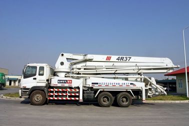 High Efficiency 37m ISUZU Concrete Pump Trucks Hydraulic Control 6x4